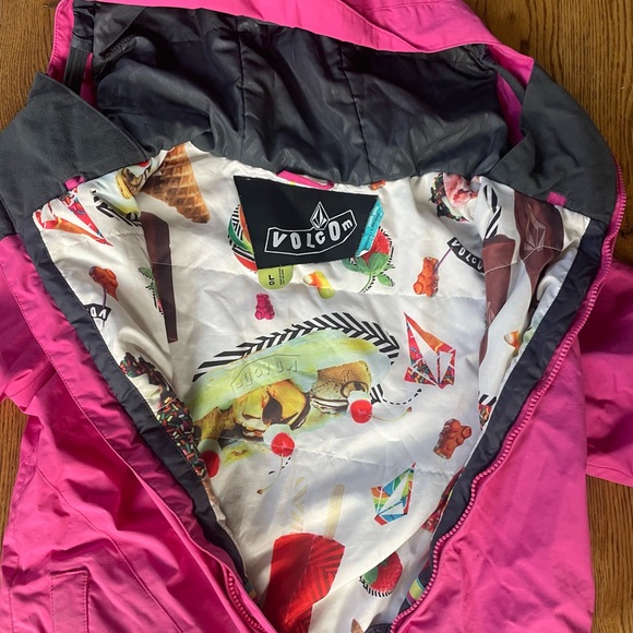 Volcom girls  pink jacket - Picture 3 of 3